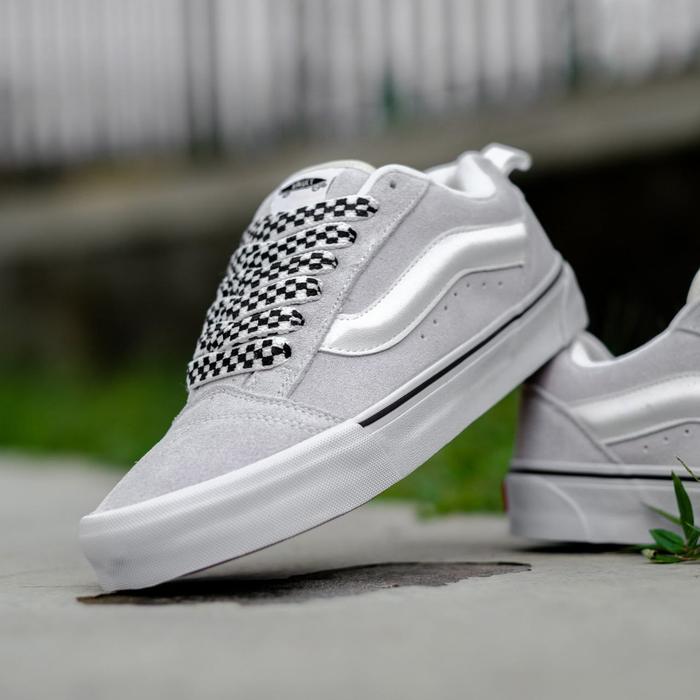 Jual Vans Knu Skool Vlt Lx Suede Marshmallow White Original 100 