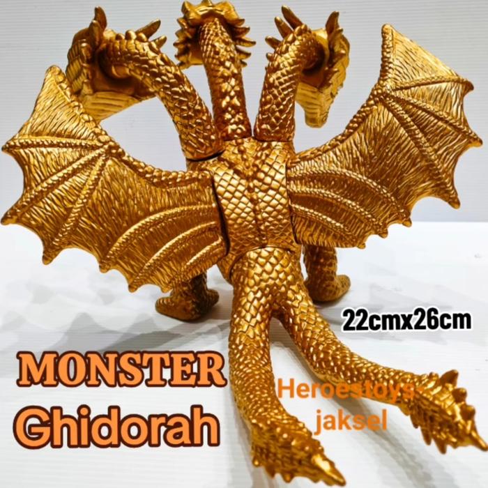 Gambar Mainan Godzila King Of The Monster Kaiju Godzilla Besar Figure Toy - ghidorah dari Heroes Toys undefined Tokopedia