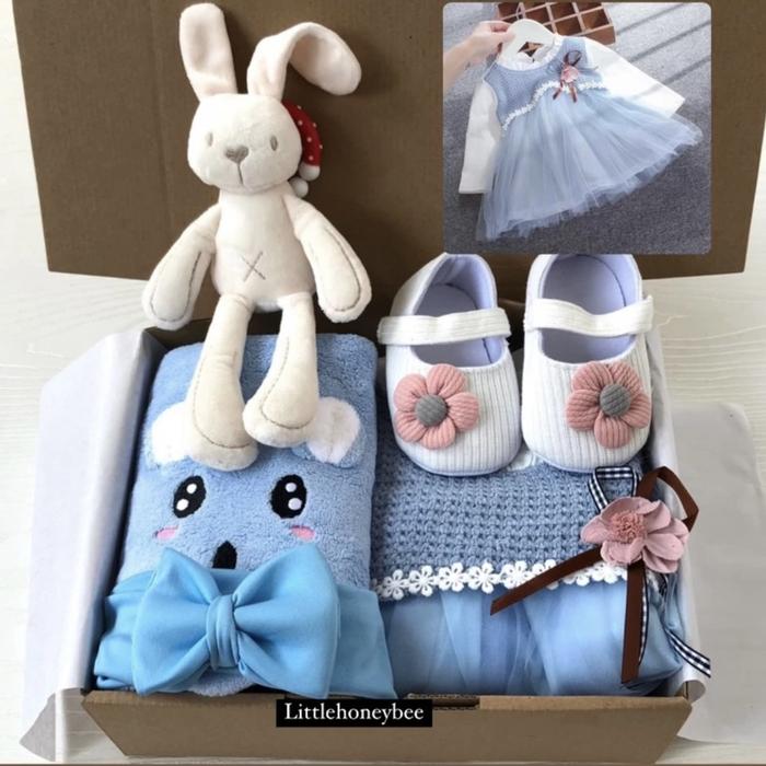 Gambar Hampers bayi perempuan cewek /hampers baby girl newborn /kado lahiran - Rose blue dari littlehoneybeee undefined Tokopedia