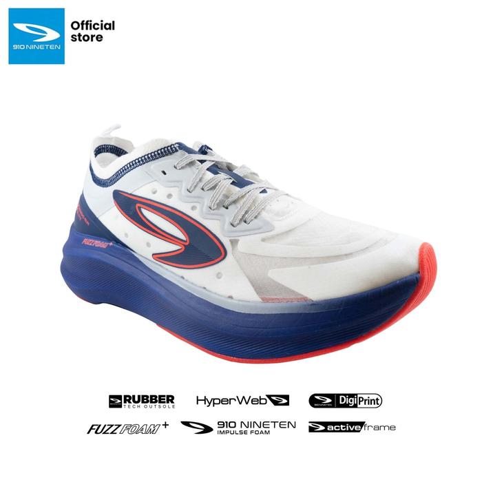 Gambar SEPATU LARI LOKAL PRIA WANITA NINETEN TAKASHI RUN ELITE - PUTIH/BIRU - Putih, 39 dari Nineten Kendal undefined Tokopedia