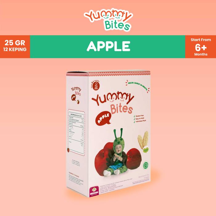 Gambar Yummy Bites Rice Crackers Apple 25g dari Yummy Bites undefined Tokopedia