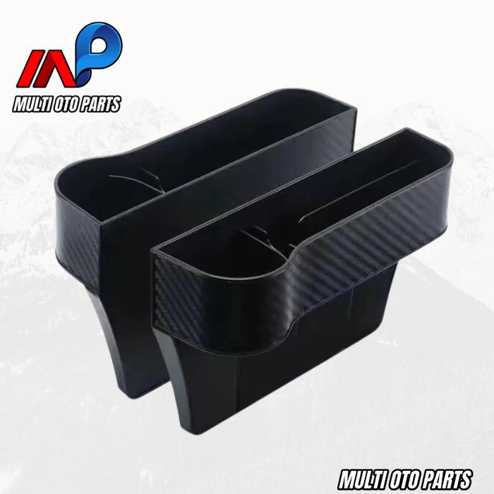 Gambar Front Car Seat Organizer / Rak Storage Samping Jok motif Carbon 2pcs - Hitam dari Multi Oto Parts undefined Tokopedia