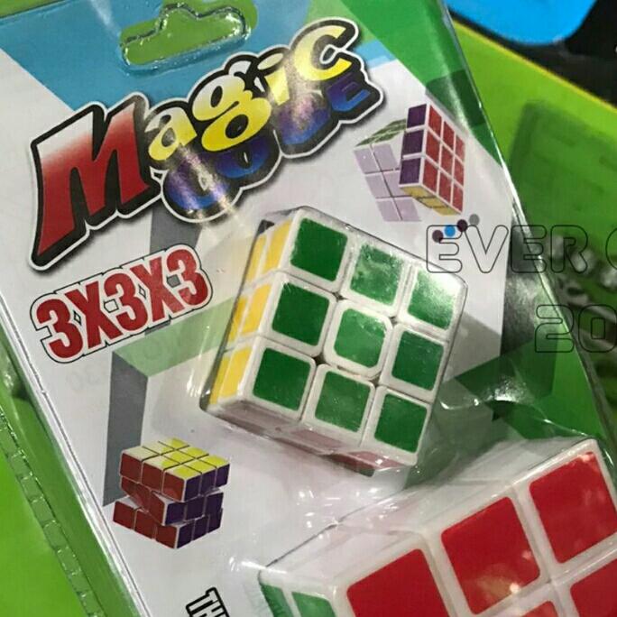 Gambar Rubik Cube 3x3x3 (2pcs Besar Kecil) Magic Block/Puzzle Blok/Magic Cube - Size MINI/KECIL dari evergreen2000 undefined Tokopedia