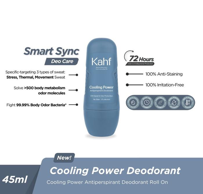 Gambar Kahf Antiperspirant Deodorant Roll On 45 ml - Biru dari MRshopmedan undefined Tokopedia