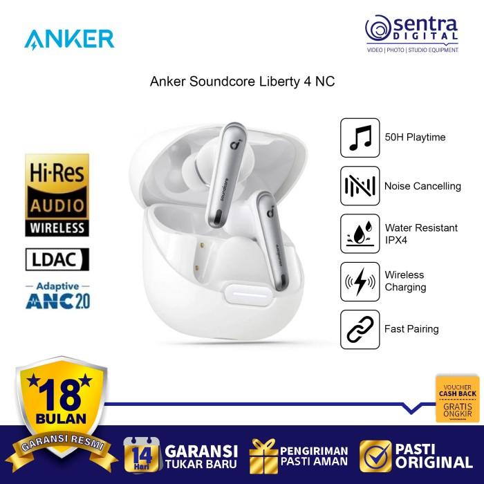 Gambar TWS Anker Soundcore Liberty 4NC 4 NC Noise Cancelling ANC LDAC - A3947 - White dari Sentra Digital undefined Tokopedia