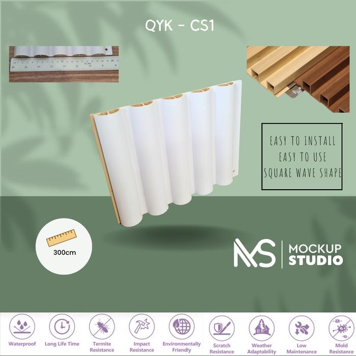 Gambar WPC wall panel Half Round - CS1 dari Citra Kreasindo undefined Tokopedia