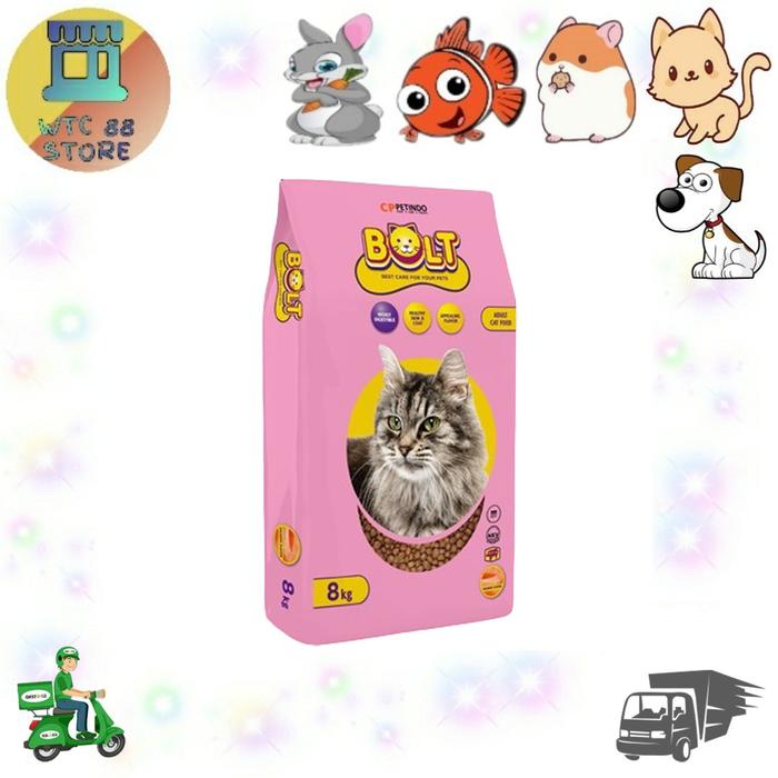 Gambar MAKANAN KUCING BOLT FRESHPACK 8KG PROMO (KHUSUS GOSEND / GRAB) - BULAT SALMON dari WTC88 STORE PETSHOP undefined Tokopedia