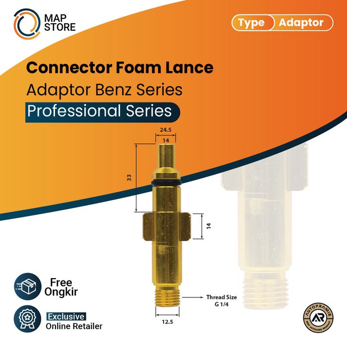 Gambar Gun Jet Cleaner BZ 8570 / Pistol / Tembakan High Pressure Benz - ADPTORFOAM-BENZ dari MapStore06 undefined Tokopedia