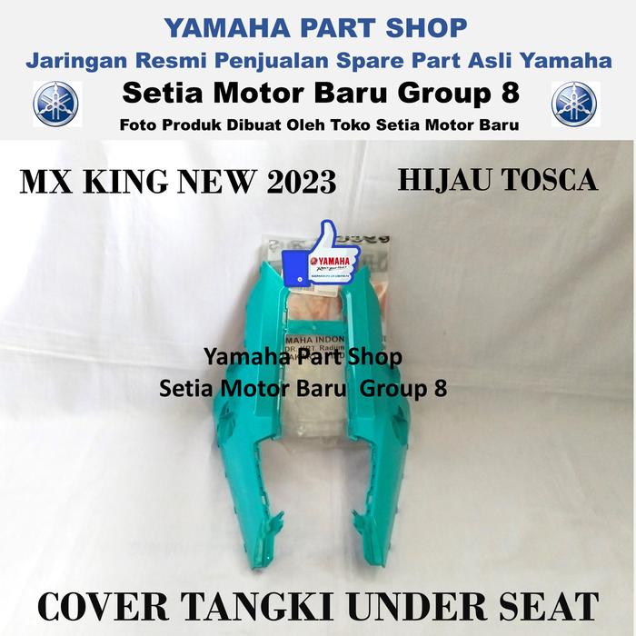 Gambar Cover Tengki Under Seat Hijau Tosca MxKing Mx King Asli Yamaha 2PV-F842M-00-PD dari Setia Motor Baru Grup 8 undefined Tokopedia