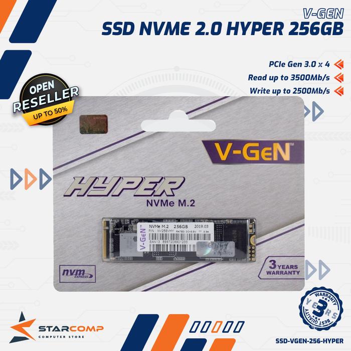 Gambar SSD V-Gen NVME M.2 Hyper 256GB dari Starcomp Origin undefined Tokopedia
