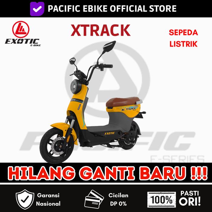 Gambar SEPEDA LISTRIK EXOTIC X-TRACK X TRACK Garansi Resmi by Exotic Pacific - VINTAGE YELLOW dari otobot-id undefined Tokopedia