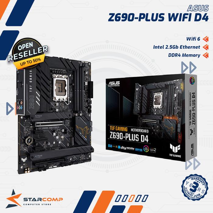 Gambar ASUS TUF GAMING Z690-PLUS WIFI Z 690 Intel LGA1700 Motherboard DDR4 dari Starcomp Origin undefined Tokopedia