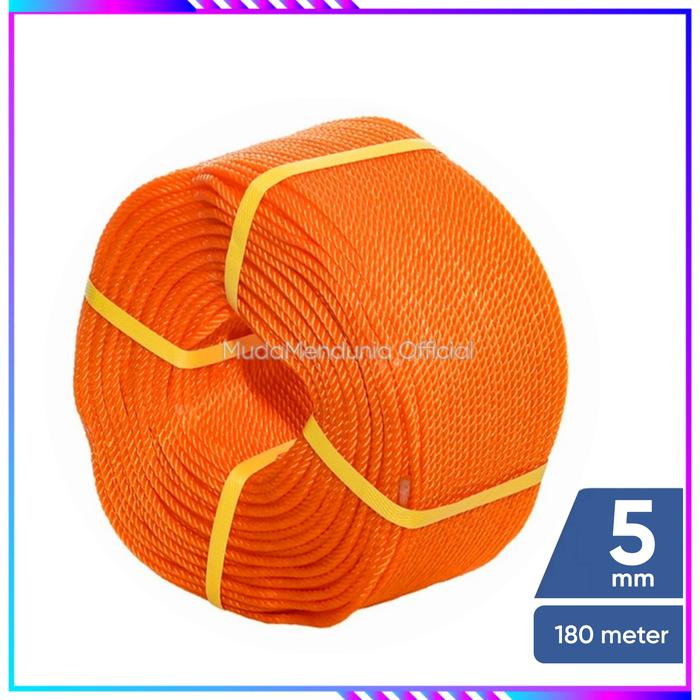 Gambar Tali tambang PE 5mm harga 1 roll 220m dari MudaMendunia Officials undefined Tokopedia