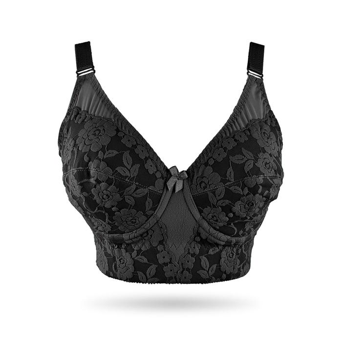 Gambar TIWIE Bra Perawatan Berkawat / Bra Full Cup / Bra Mama Padded - 8067 - Hitam, 40C dari Tiwie undefined Tokopedia