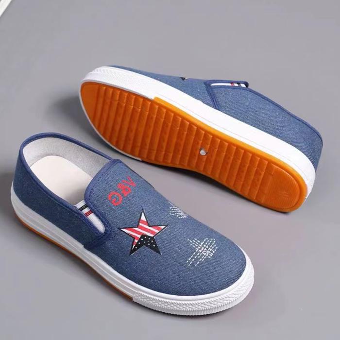 Gambar Sepatu Sneakers Wanita Slip On Sport Casual Nyaman Santai Tanpa Tali - Biru Langit, 36 dari RPM TRENDZ undefined Tokopedia