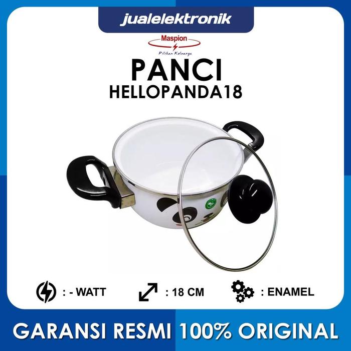 Gambar Maspion Panci Enamel Hello Panda Ukuran 18 Cm Hellopanda18 dari BRING INDAH undefined Tokopedia