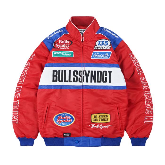 Gambar BULLS SYNDICATE Jacket Jansson Red - L dari Bulls Syndicate undefined Tokopedia