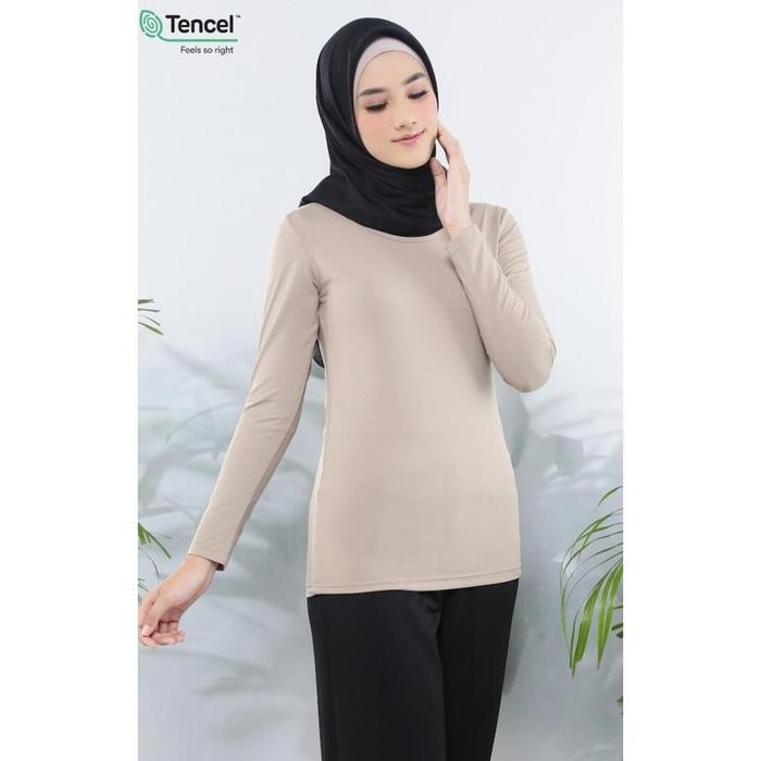 Gambar HIJUP - INFREENITY Manset Round Neck (with TENCEL) - Beige, S dari koyobonsa undefined Tokopedia