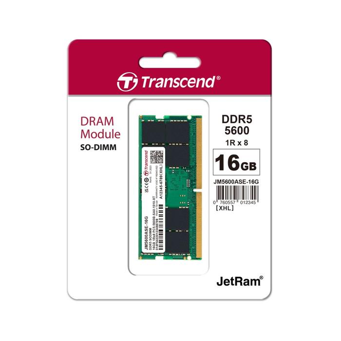 Gambar Ram Transcend SO-DIMM JETRAM 16gb DDR5 5600 - JM5600ASE-16G dari WMS SRG undefined Tokopedia