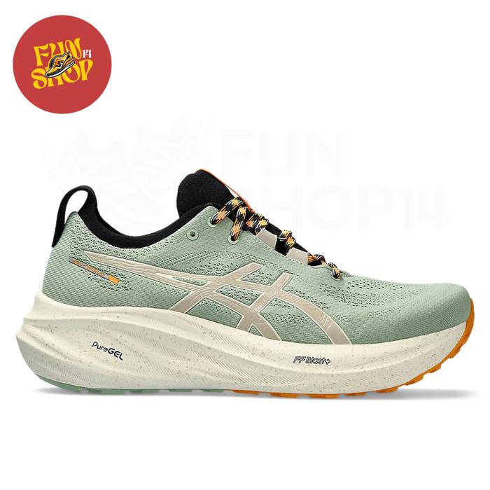 Gambar Asics Gel Nimbus 26 TR Men Running Shoes Nature Bathing - 1011B849.250 - 42 dari funshop14 undefined Tokopedia