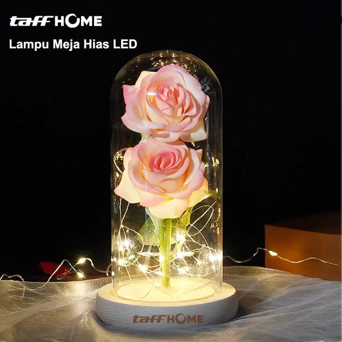 Gambar Bunga Mawar Lampu LED Dekorasi Rose kado ulang tahun sweet girlfriend kado unik Ulang tahun - pink rose new, warna alas acak dari Rumahbarangunik_NEW undefined Tokopedia