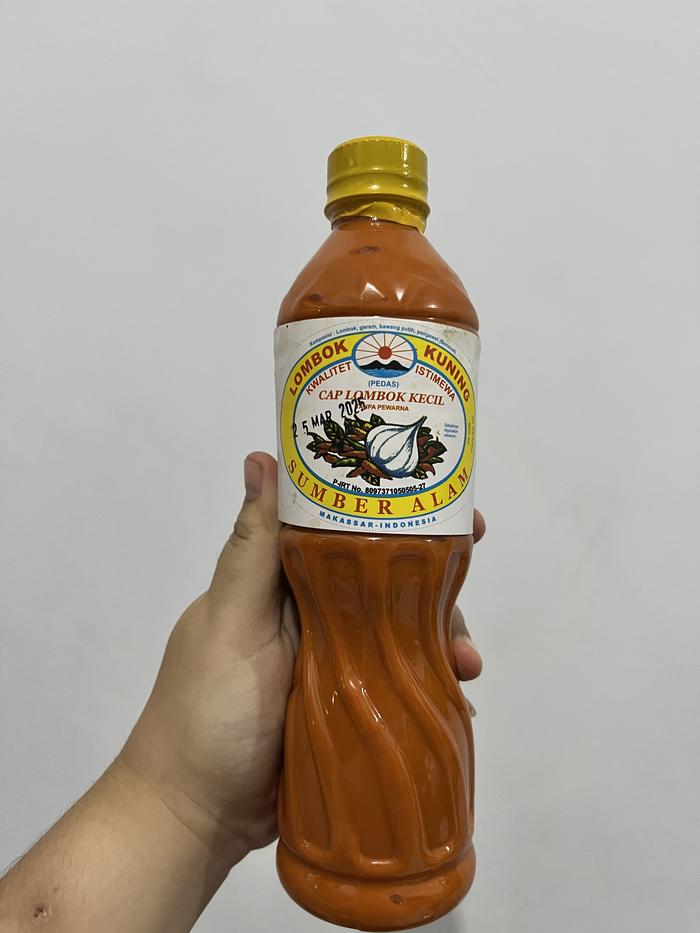 Gambar Lombok Kuning - Sambal Kuning " Sumber Alam " Khas Makassar - Spesial 1.5L dari Poppuri Shop_NEW undefined Tokopedia