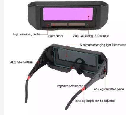 Gambar Welding Glasses Lunettes De Soudage Kaca Mata Las Otomatis Automatis Perlindungan Mata dari Home Electric Shop undefined Tokopedia