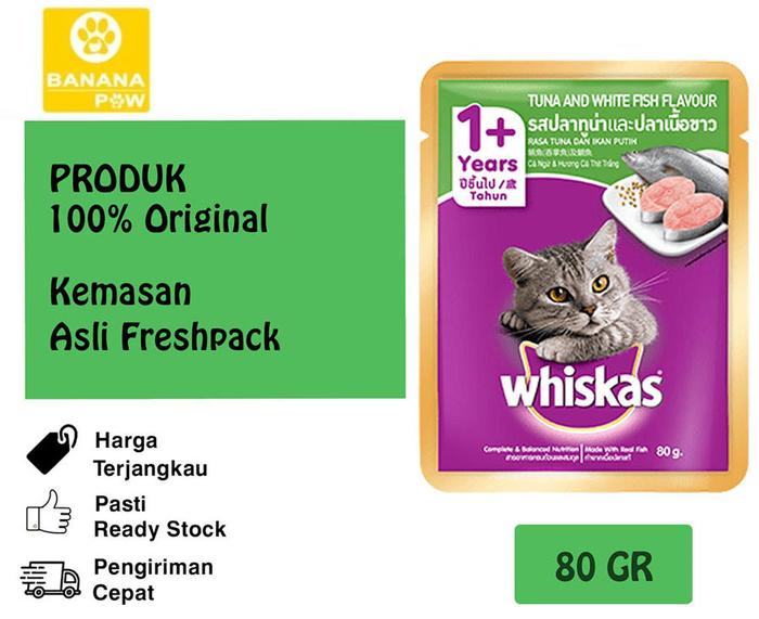 Jual Whiskas Pouch White Fish 85 gr Kota Administrasi Jakarta