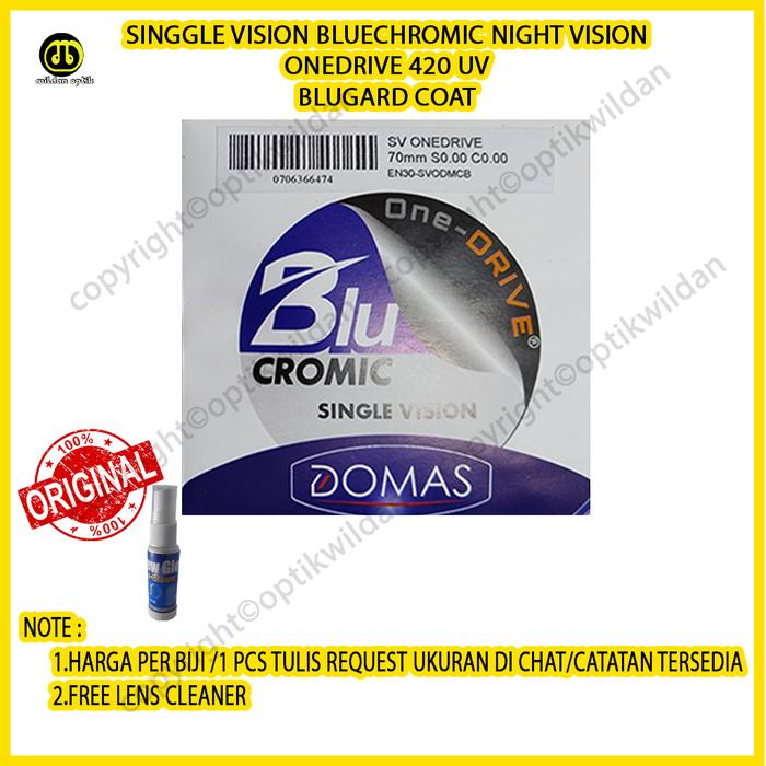 Gambar Domas Singgle Vision Bluechromic OneDrive Night Vision 420 UV Blugard Coat - 1 BIJI / 1PCS dari Optik wildan undefined Tokopedia