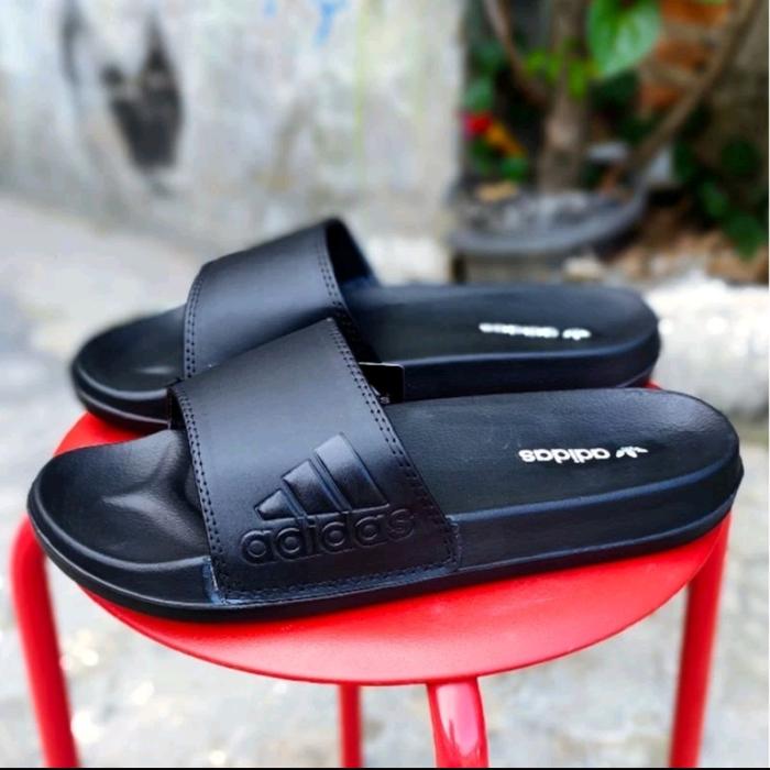 Gambar sandal adidas jumbo 44 45 46 47 48 49 50 big size 40 sampai 50 - Hitam, 48 dari CLOVERS.TM undefined Tokopedia