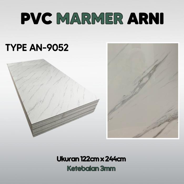 Gambar Panel PVC Motif MARMER Uk. 1,22m X 2,44m - PVC Marmer ARNI tebal 3mm - AN-9052 dari Distributorvinyllantai undefined Tokopedia