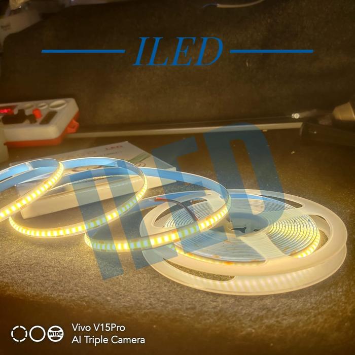 Gambar Led Pita COB Stripe Strip 5mtr COB ECO 12V EV 320Led Dotless - 3000k WarmWhite dari I-Led Surabaya undefined Tokopedia