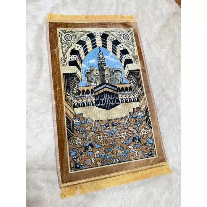 Gambar SAJADAH MASJID BUSA JUMBO TEBAL ANTISLIP HALUS PART 2 - KA'BAH COKLAT dari Jualannya Neng undefined Tokopedia