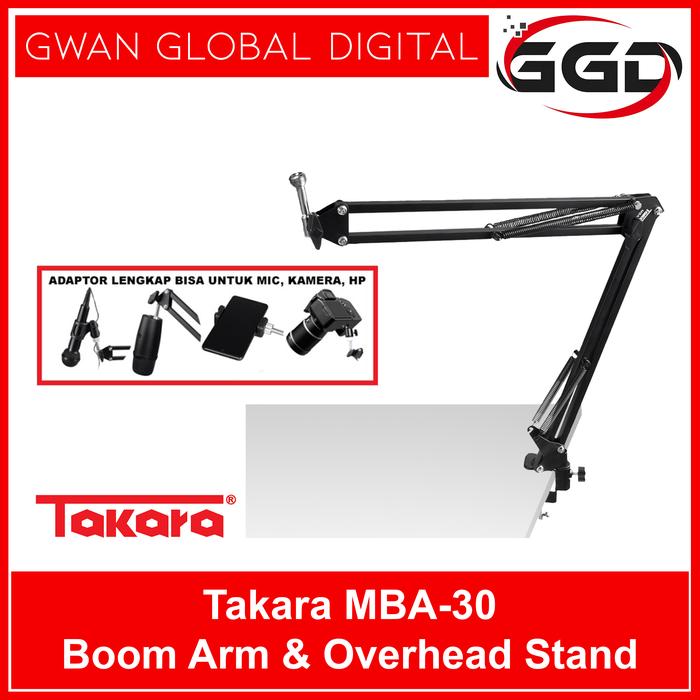 Gambar Takara MBA-30 Boom Arm Overhead Stand Arm for Camera, Mic, Smartphone dari Gwan Global Digital undefined Tokopedia