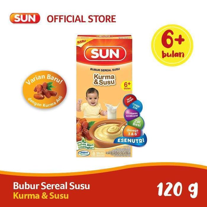 Gambar SUN BUBUR SEREAL SUSU KURMA & SUSU dari Well Babyshop undefined Tokopedia