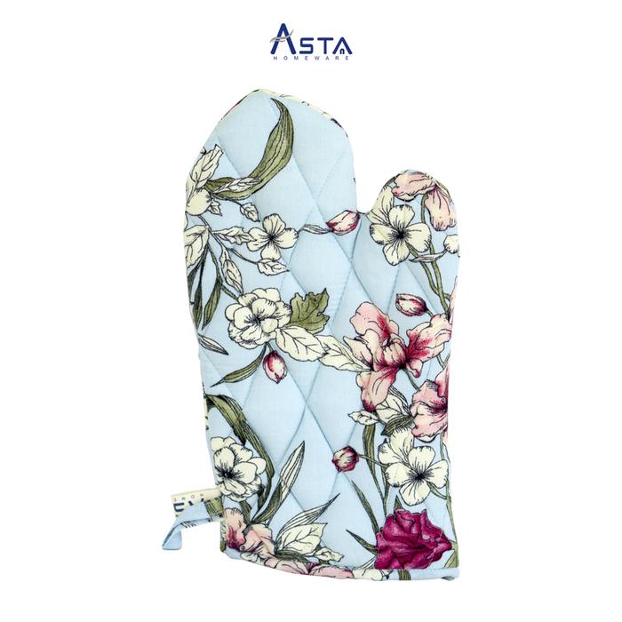Gambar Sarung Tangan Masak Cooking Hand Gloves Anti Panas Sarung Tangan Oven Peralatan Dapur - FLOWER BLUE dari Asta Homeware undefined Tokopedia