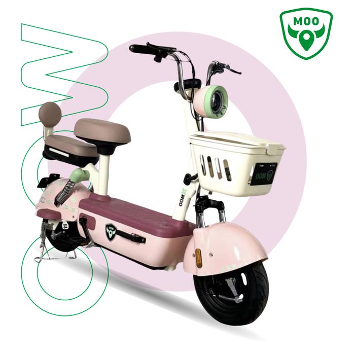 Gambar MOO Sepeda Listrik Dewasa Sepeda Listrik Kecepatan Ultra - E20 Series - Pink dari MOO OFFICIAL STORE undefined Tokopedia