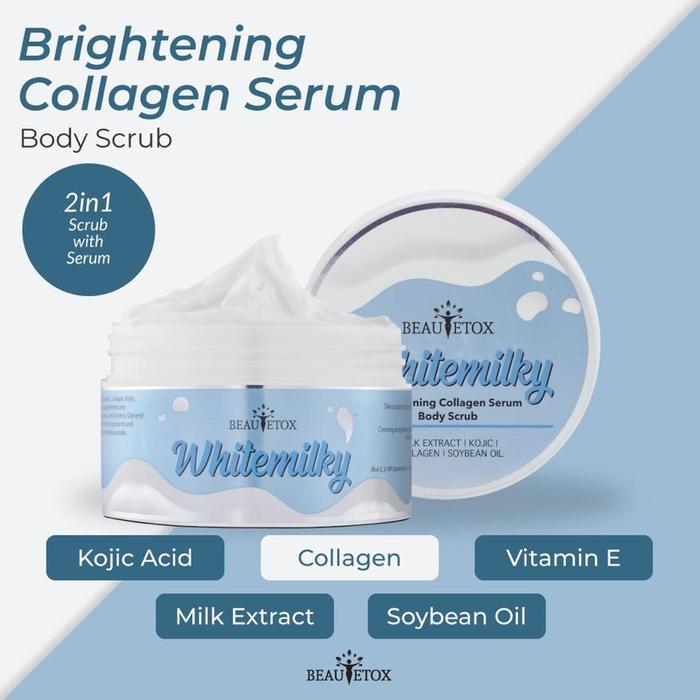 Gambar Beautetox Body Scrub 120GR Whitemilky Jasmine Chocowhite Exfoliator - WMILKY BIRU 120, BEAUTETOX SCRUB dari Saaharashop undefined Tokopedia
