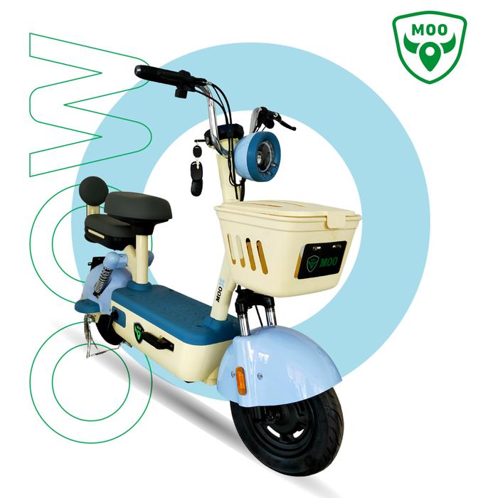 Gambar MOO Sepeda Listrik Dewasa Sepeda Listrik Kecepatan Ultra - E20 Series - Blue dari MOO OFFICIAL STORE undefined Tokopedia