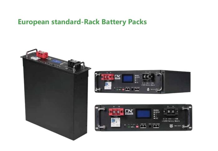 New Battery CN Energy Lithium Rackmount 48V Lifepo4 51.2V 100Ah 200Ah Standar Eropa - 51.2V 100Ah