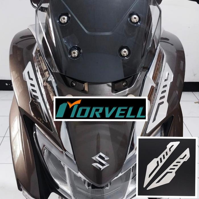 Gambar Suzuki Burgman street 125 EX Aksesoris Shield side cover garnish alis - ShieldGrsSilver dari Morvell Motoproject undefined Tokopedia