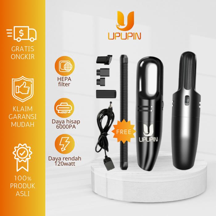 Gambar UPUPIN Vacuum Cleaner Mobil Portable Vakum Cleaner Mobil 6000pa dari UPUPIN OFFICIAL STORE undefined Tokopedia