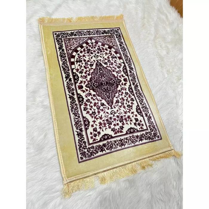 Gambar SAJADAH MASJID BUSA JUMBO TEBAL ANTISLIP HALUS PART 3 - CREAM RAIS dari Jualannya Neng undefined Tokopedia