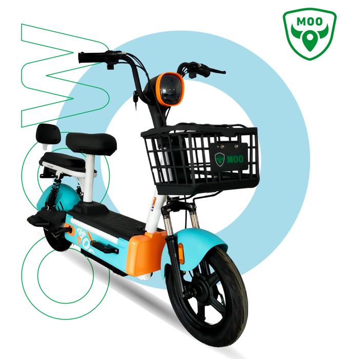 Gambar MOO Sepeda Listrik Anak Sepeda Listrik Dewasa Stylish - C20 Series - Blue dari MOO OFFICIAL STORE undefined Tokopedia