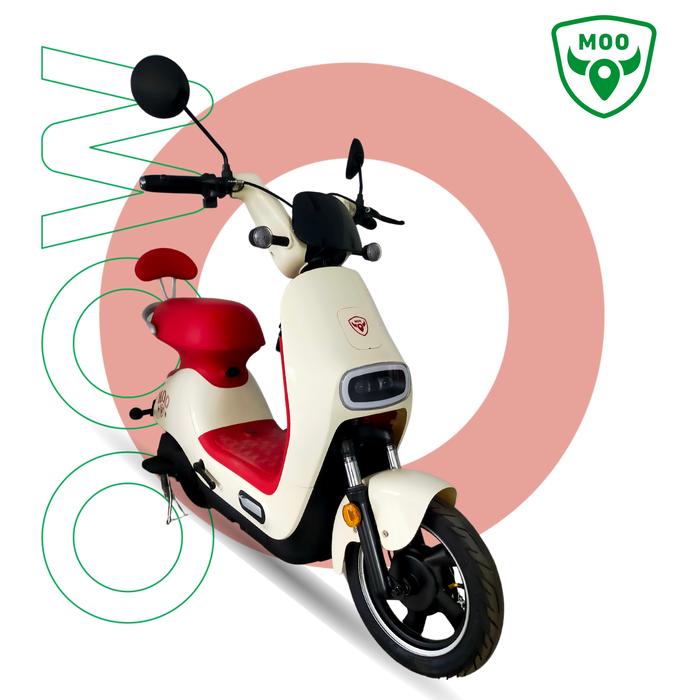 Gambar MOO Sepeda Listrik Berdaya Tinggi/ Sepeda Listrik MOO - S30 Series - Milky Red dari MOO OFFICIAL STORE undefined Tokopedia
