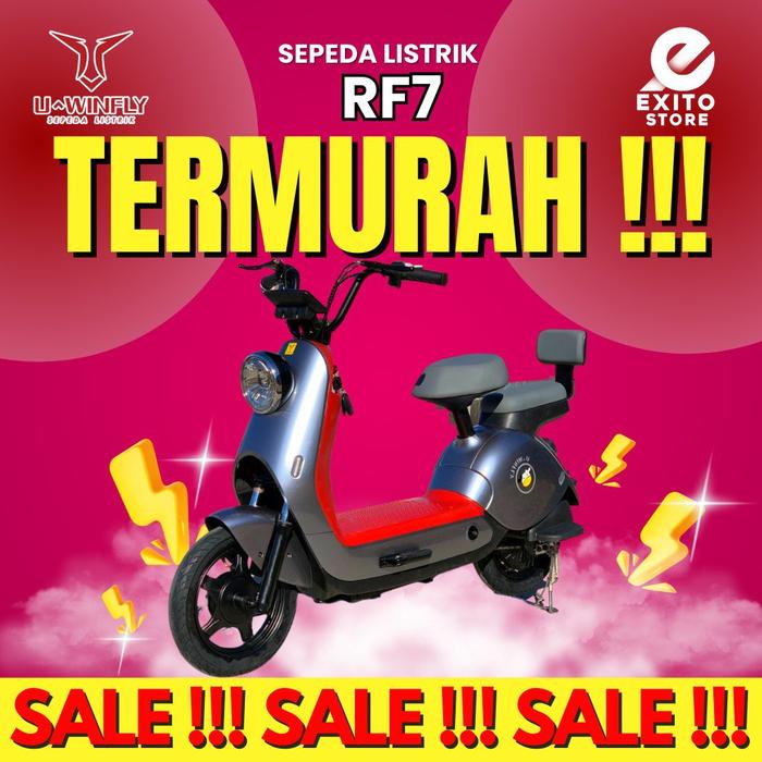 Gambar SEPEDA LISTRIK RF 7 RF7 REDFISH 7 REDFISH7 UWINFLY - BLACK dari Exito Store10 undefined Tokopedia