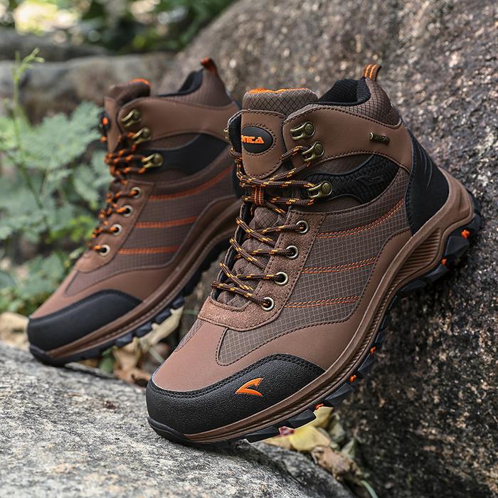 Gambar Sepatu Gunung SNTA 501 Waterproof Original Hiking Outdoor Adventure - Brown Orange, 39 dari Okebuy Net undefined Tokopedia