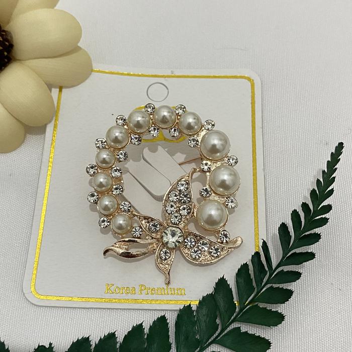 Gambar Bross Bulat / Bros Permata Mutiara Premium / Brooch Dres Hijab - 30 dari TIFEYA undefined 3 Tokopedia