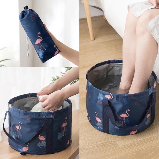 Jual PANACHE Folding Pattern Washbasin size BIG Travel Bag Ember