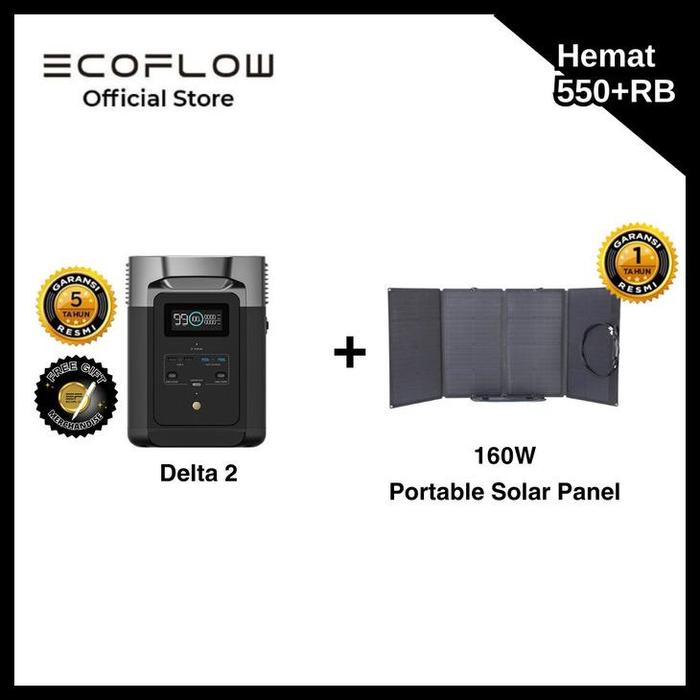Gambar Ecoflow Delta 2 1024Wh 1800W Power Station Solar Generator Camping - +SPP 160W dari ditomart01 undefined Tokopedia